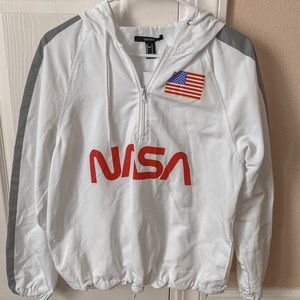 🚫SOLD on Mercari🚫 White NASA Pullover Jacket